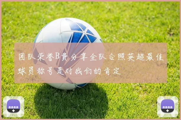 团队荣誉B费分享全队合照英超最佳球员称号是对我们的肯定
